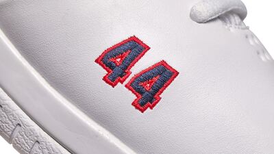 Sotheby's will sell an exclusive pair of basketball trainers designed for former US president Barack Obama. All photos courtesy Sotheby's