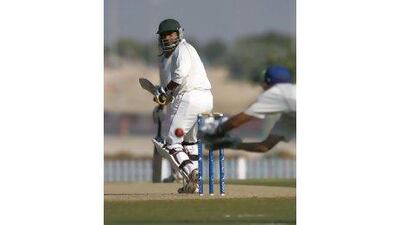 The UAE's batsmen, who were skittled out for 79 in their first innings, fought back to a close-of-play score of 403 for eight against Namibia yesterday to give their team a lead of 162 and a fighting chance. Mike Young / The National