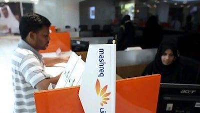 Mashreq bank customers can now open a bank account in 30 minutes, as well as receive their ATM card. Rich-Joseph Facun / The National