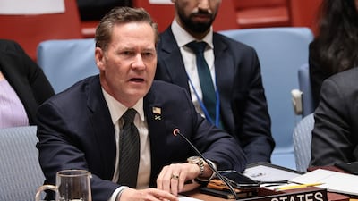 Mike Waltz, US ambassador to the UN, at the world body's headquarters in New York. AFP