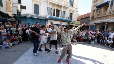 Members of Cypher perform during the Dream City Festival.