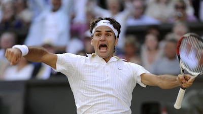 Roger Federer was a winner again in 2009, beating Andy Roddick in the final. AFP