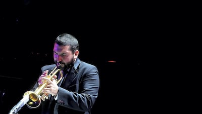Ibrahim Maalouf performs live at the Louvre Abu Dhabi in Abu Dhabi in 2017. Satish Kumar for the National