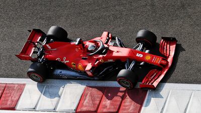 A handout photo made available by the FIA of German driver Sebastian Vettel of Ferrari in action during the third practice session of the Formula One Grand Prix of Abu Dhabi at Yas Marina Circuit in Abu Dhabi. The Formula One Grand Prix of Abu Dhabi will take place on 13 December 2020. EPA