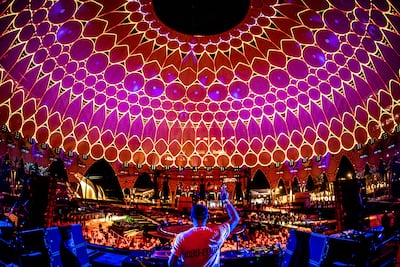 Untold Dubai featured several stages including one at Al Wasl Dome. Photo: Untold Dubai