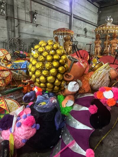 Inside Grande Rio samba school in Samba City. Emma Pearson for The National