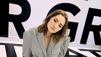 A model wearing the Code 2.0 collection by BLSSD. Courtesy BLSSD