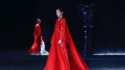 A look from the Heaven Gaia collection by Xiong Ying. AFP
