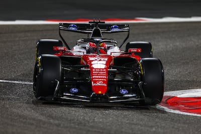 Ferrari's Charles Leclerc set the fastest lap time of the entire pre-season on the final day in Bahrain. Getty Images