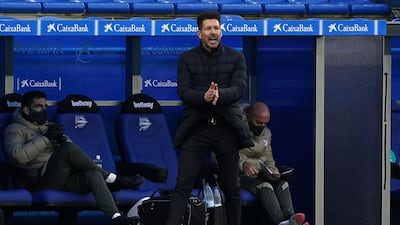 Atletico Madrid manager Diego Simeone. AFP
