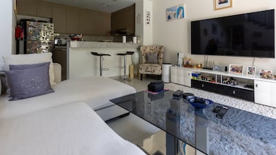 The living room area