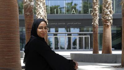 Amna Almaazmi, assistant dean of students at NYUAD in Abu Dhabi. Ravindranath K / The National