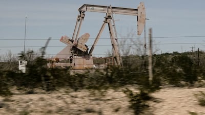 An oil field in Texas. US crude inventories have increased by 3.5 million barrels to 423.8 million, the Energy Information Administration said. Reuters
