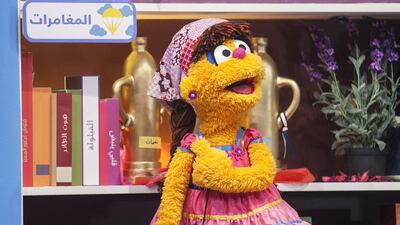 Shams by Asma Al Shamsi. Shooting of Iftah Ya Simsim, arabic adaptation of Semsame Street. Abu Dhabi, United Arab Emirates. Mona Al Marzooqi / The National