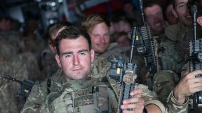 UK troops on an A400M Atlas aircraft leaving Kabul, Afghanistan. Jonathan Gifford / Ministry of Defence via AP