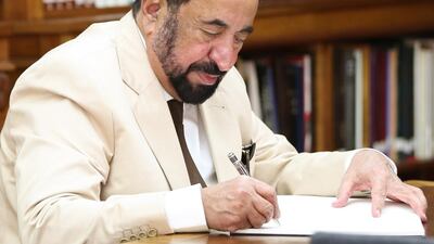 Sheikh Dr Sultan bin Muhammed Al Qasimi, Ruler of Sharjah, has pledged 4.5 million to purchase new books for the emirate's libraries.