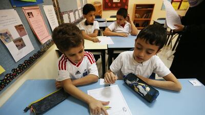 Thanks to the fast pace of technological innovation, school and university students live in a very different world to that of their parents. Fatima Al Marzooqi/ The National.