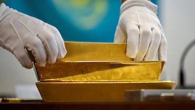 Gold bars at Kazakhstan's National Bank vault in Almaty. The country was among the biggest buyers of gold in the second quarter. Reuters