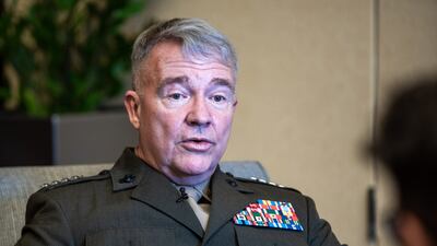Gen Frank McKenzie argues Iran could be dragged into a wider confrontation with the US as Iran-backed militias carry out attacks on US forces. Victor Besa/The National