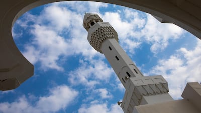 A minaret of the Floating Mosque in Jeddah. Getty Images