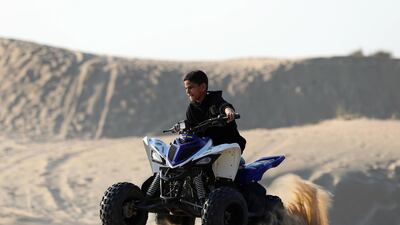 People head into the Dubai desert to enjoy the bank holiday on the 48th national day weekend, 2019. Chris Whiteoak / The National