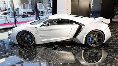 The Lykan HyperSport at City Walk. Pawan Singh / The National