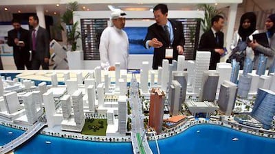 A model of the Al Maryah Island project. Ravindranath K / The National