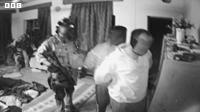 A screengrab from BBC's video of UK Special Forces in Iraq. BBC