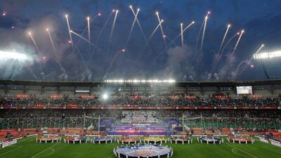 The glamour of the Indian Super League is a far cry from the I-League, Indian football's second tier. Manjunath Kiran / AFP