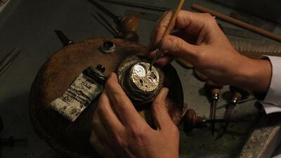 Assembled by hand, the watches are the result of many painstaking hours of work. Courtesy Dolce & Gabbana