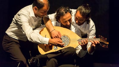 Members of Le Trio Joubran, from left, Samir, Wissam and Adnan Joubran. Courtesy Youness Hamiddine