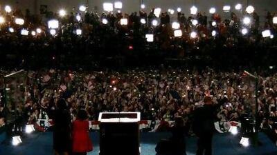 The election of America's first black president, Barack Obama, is closely mirrored in Steve Erickson's These Dreams of You. Justin Sullivan / AFP