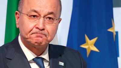 Iraq's President Barham Salih in Rome, Italy November 22, 2018. REUTERS