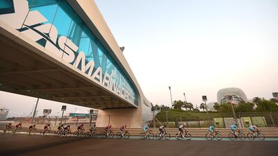 Cyclists at Yas Circuit. Abu Dhabi's Miral is putting up land plots for sale on Yas Island, as it continues to transform the island into a destination for business and tourism. Getty