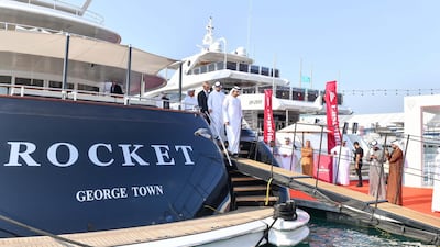 Sheikh Hamdan bin Mohammed tours the Dubai Boat Show.