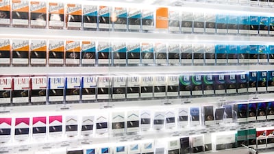 After the price hike, cigarettes will remain affordable for most but it's a different story for cigars, which are more expensive to start with. Reem Mohammed / The National