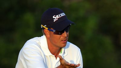 DUBAI, UNITED ARAB EMIRATES - JANUARY 30: Henrik Stenson of during the second of round of the Dubai Desert Classic played on the Majlis Course on January 30, 2009 in Dubai,United Arab Emirates. (Photo by Ross Kinnaird/Getty Images) *** Local Caption *** GYI0056612018.jpg