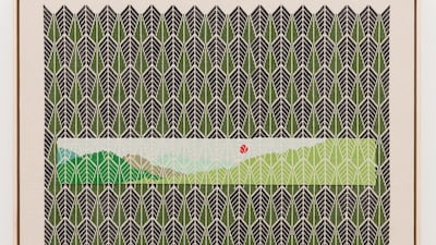 Jordan Nassar's 'The Moon is Catching Fire' (2019). Courtesy the artist, Anat Ebgi, and James Cohan Gallery and the Third Line