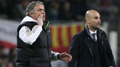 Jose Mourinho, left, and Pep Guardiola could be leaving Real Madrid and Barcelona respectively in the summer.