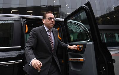 Imran Ahmad Khan arriving at Southwark Crown Court in London during his sexual assault trial. EPA