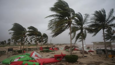 Debris litters a beach during Cyclone Mekunu in Salalah, Oman, May 26, 2018. Cyclone Mekunu blew into the Arabian Peninsula early Saturday, drenching arid Oman and Yemen with rain, cutting off power lines, officials said. Kamran Jebreili / AP Photo