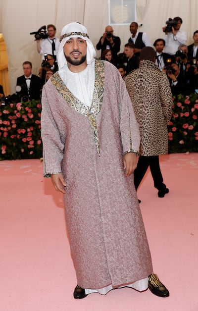 The rapper wore the outfit on the first night of Ramadan. Reuters