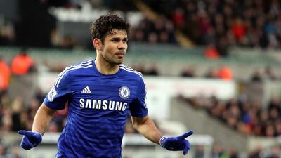 Diego Costa has been struggling with a hamstring injury but could start Chelsea's game against Stoke. Dimitris Legakis / EPA