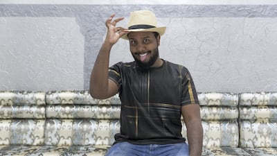 Emirati Comedian Ali Bin Swelah at his home in Baniyas. Antonie Robertson / The National