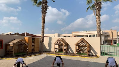 These Year 2 pupils at Deira International School are keeping healthy by using the playground. Courtesy: Claire Heylin