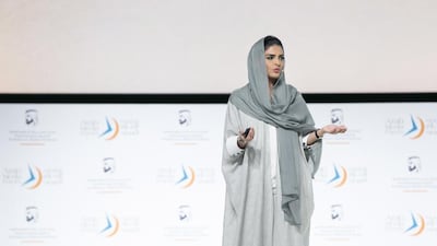Princess Ameerah Al Taweel questions why Muslims should have to defend Islam for the actions of a minority of extremists at the Arab Media Forum in Dubai. Reem Mohammed / The National