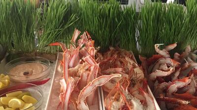 There is a selection of fresh seafood on offer at the summer brunch at the Westin Abu Dhabi Golf Resort & Spa. Courtesy Melinda Healy