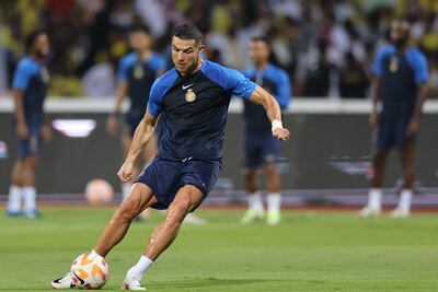Al Nassr's Portuguese forward Cristiano Ronaldo will expect to be among the goals when his team hosts Al Okhdood. AFP