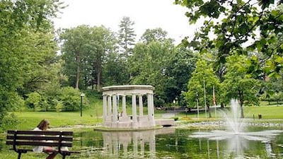 The Congress Park in Saratoga Springs, New York. Mike Groll / AP Photo
