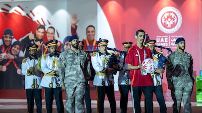 The opening ceremony brought together competitors in swimming, powerlifting, badminton, basketball and football from clubs across the UAE, along with overseas Special Olympics delegations
